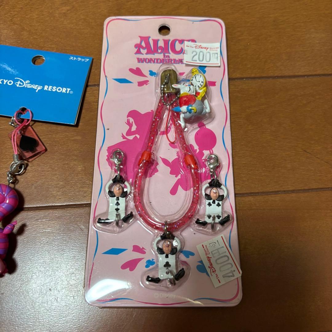【新品未使用】ディズニー 不思議の国のアリス ストラップセット ❷