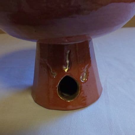 A 101 抹茶碗 赤楽 馬上杯 ・楽入作 ( 未使用品 )
