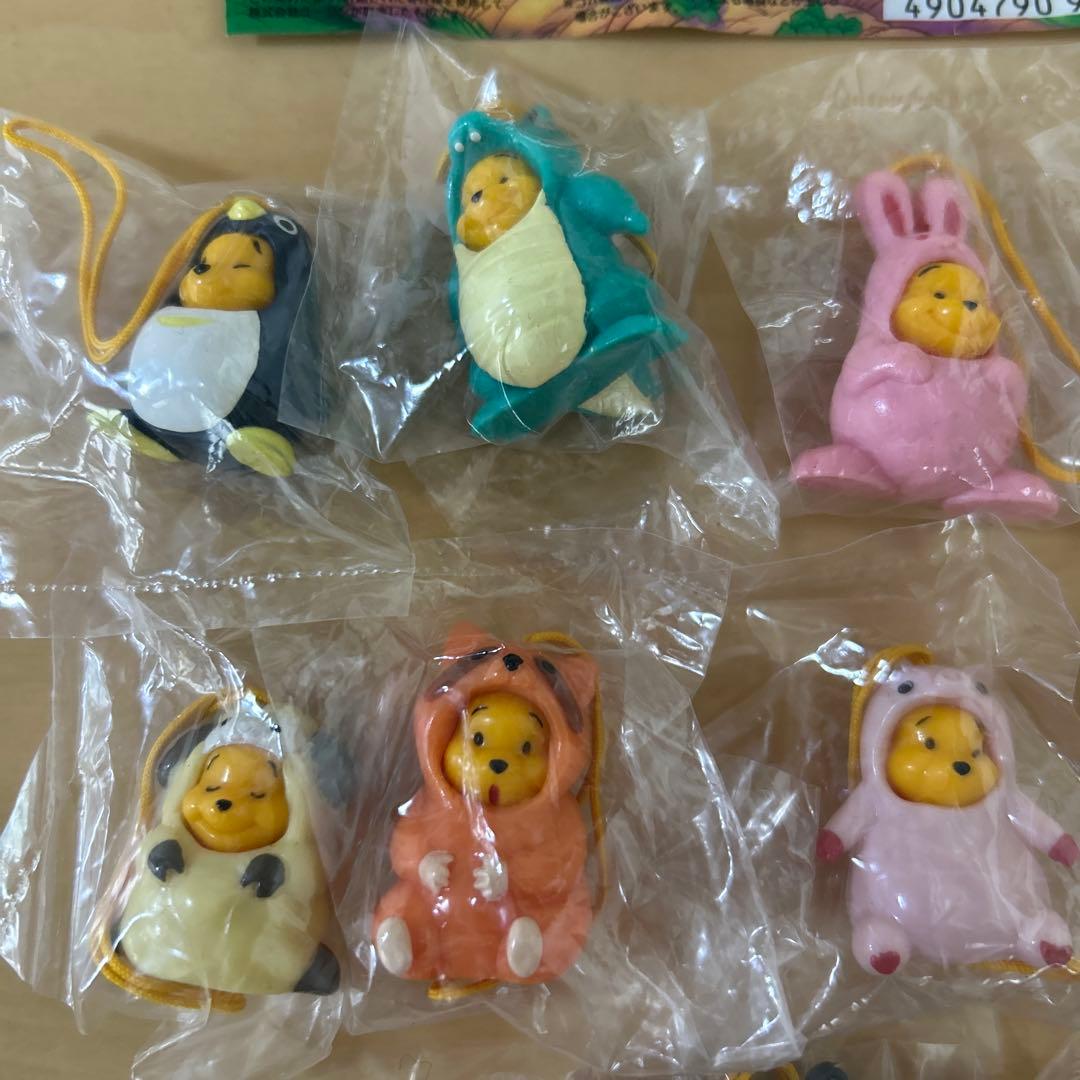 くまのプーさん おきがえフィギュアマスコット ストラップ YUjIN コンプ