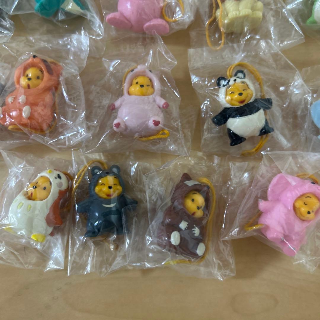 くまのプーさん おきがえフィギュアマスコット ストラップ YUjIN コンプ