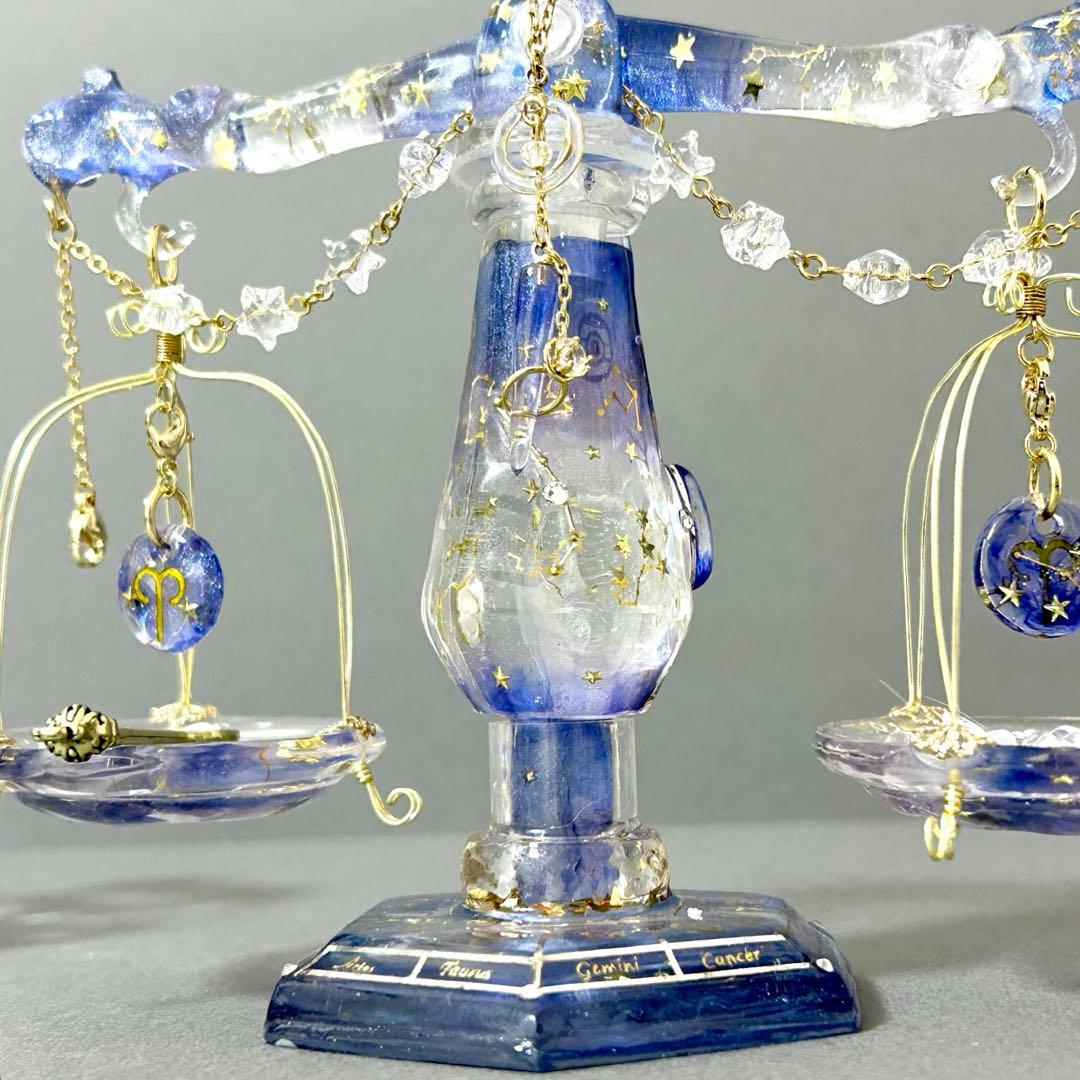 牡羊座さんのための星座の天秤　アクセサリー付き　持ち運びok組み立て式天秤