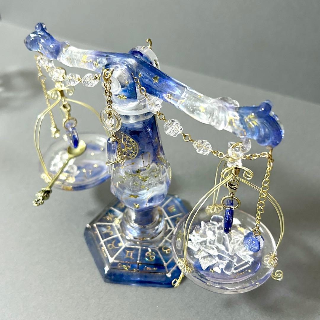 牡羊座さんのための星座の天秤　アクセサリー付き　持ち運びok組み立て式天秤