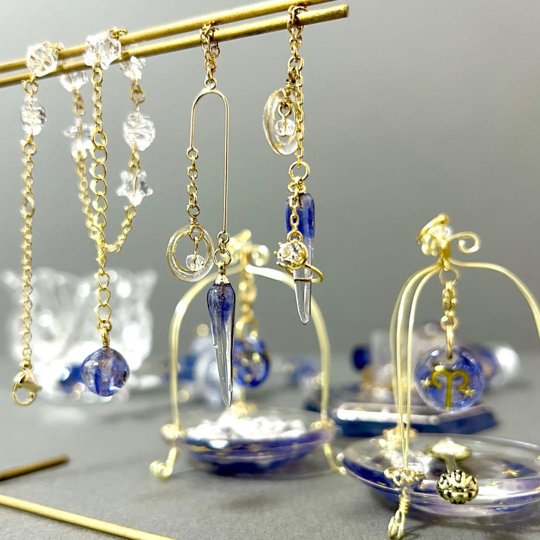 牡羊座さんのための星座の天秤　アクセサリー付き　持ち運びok組み立て式天秤