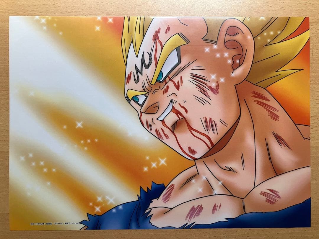 【激レア】ドラゴンボール　魔神ベジータ　セル画アートシート　額装パネル　鳥山明