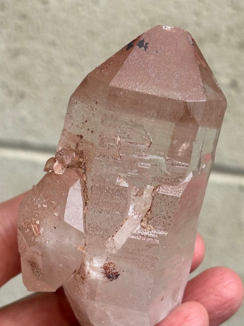 インド　マニカラン水晶　ダブルポイント　278g 両剣水晶　力強さ　天然石