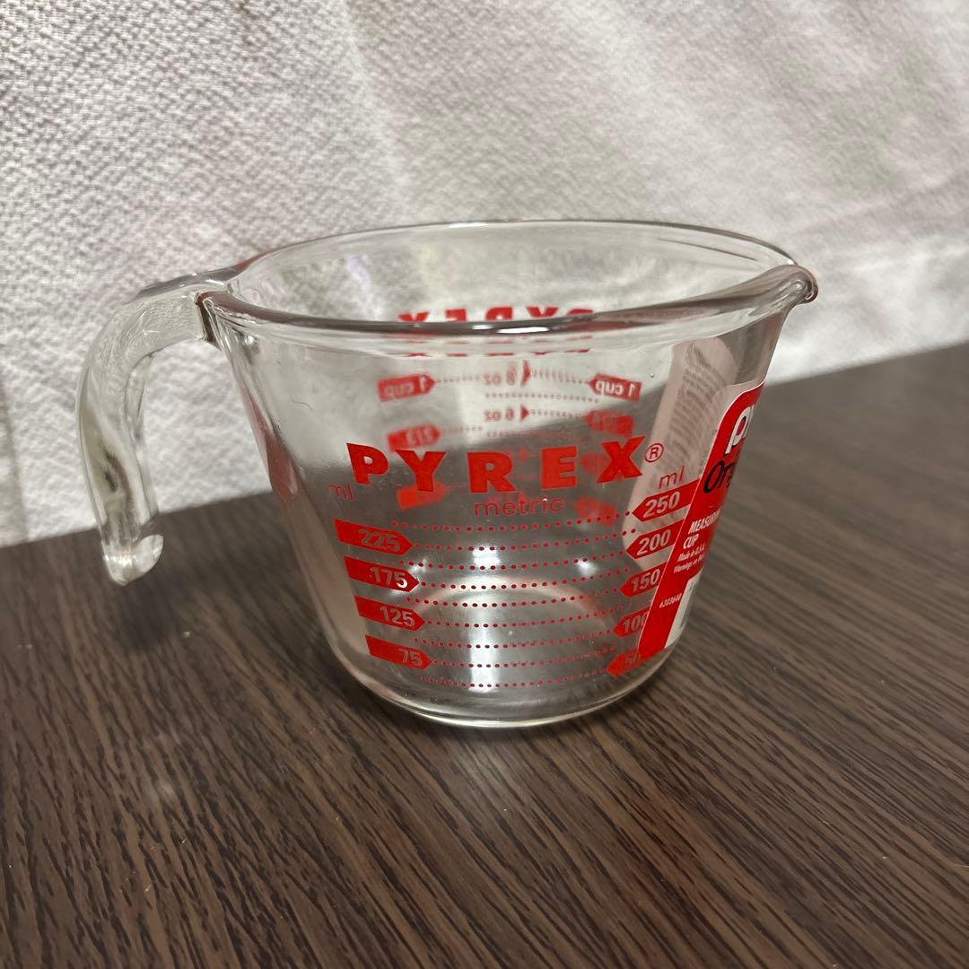 【デッドストック】旧ロゴ パイレックス計量カップ 250ml／1L 2個セット