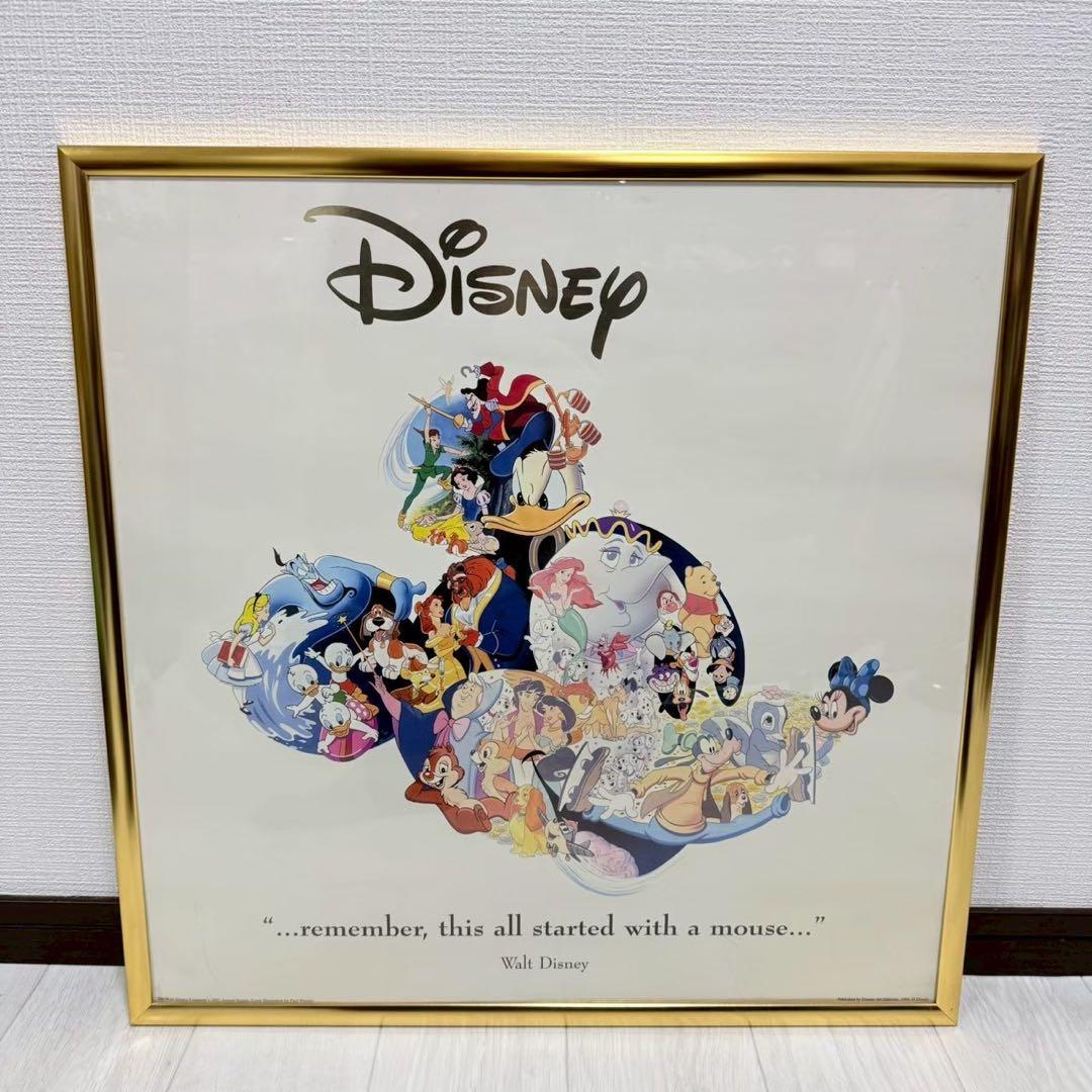【限定品】ディズニー ミッキー ポスター 額付き レア コレクション