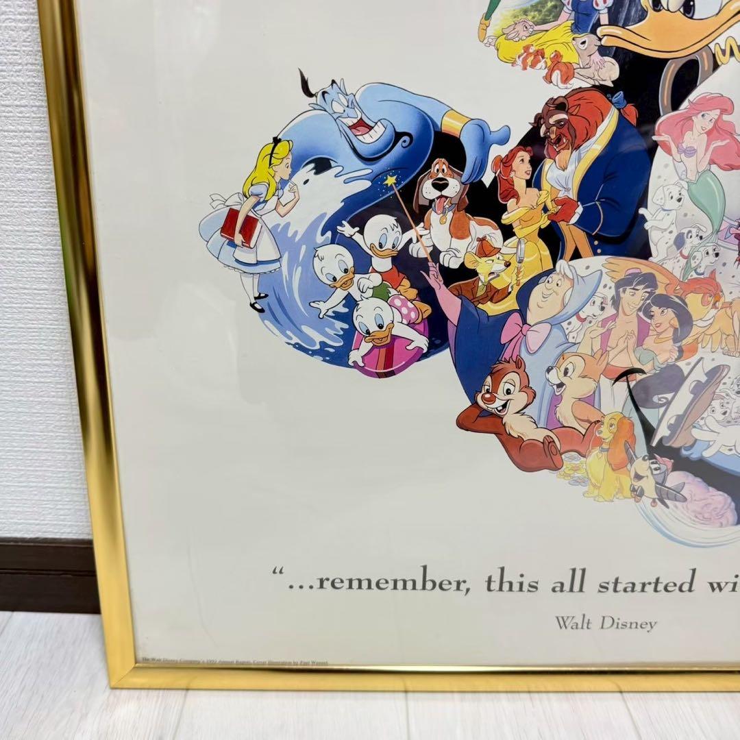 【限定品】ディズニー ミッキー ポスター 額付き レア コレクション