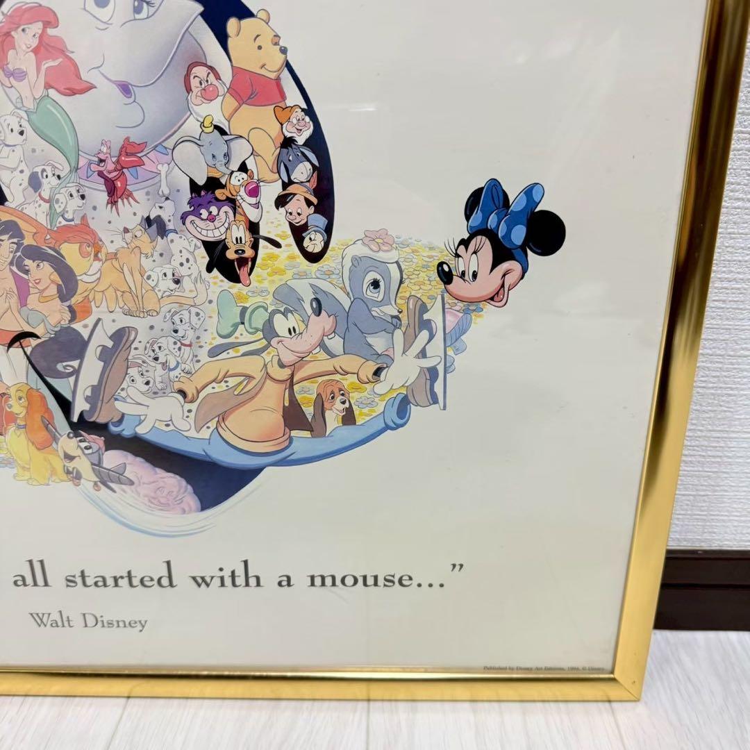 【限定品】ディズニー ミッキー ポスター 額付き レア コレクション