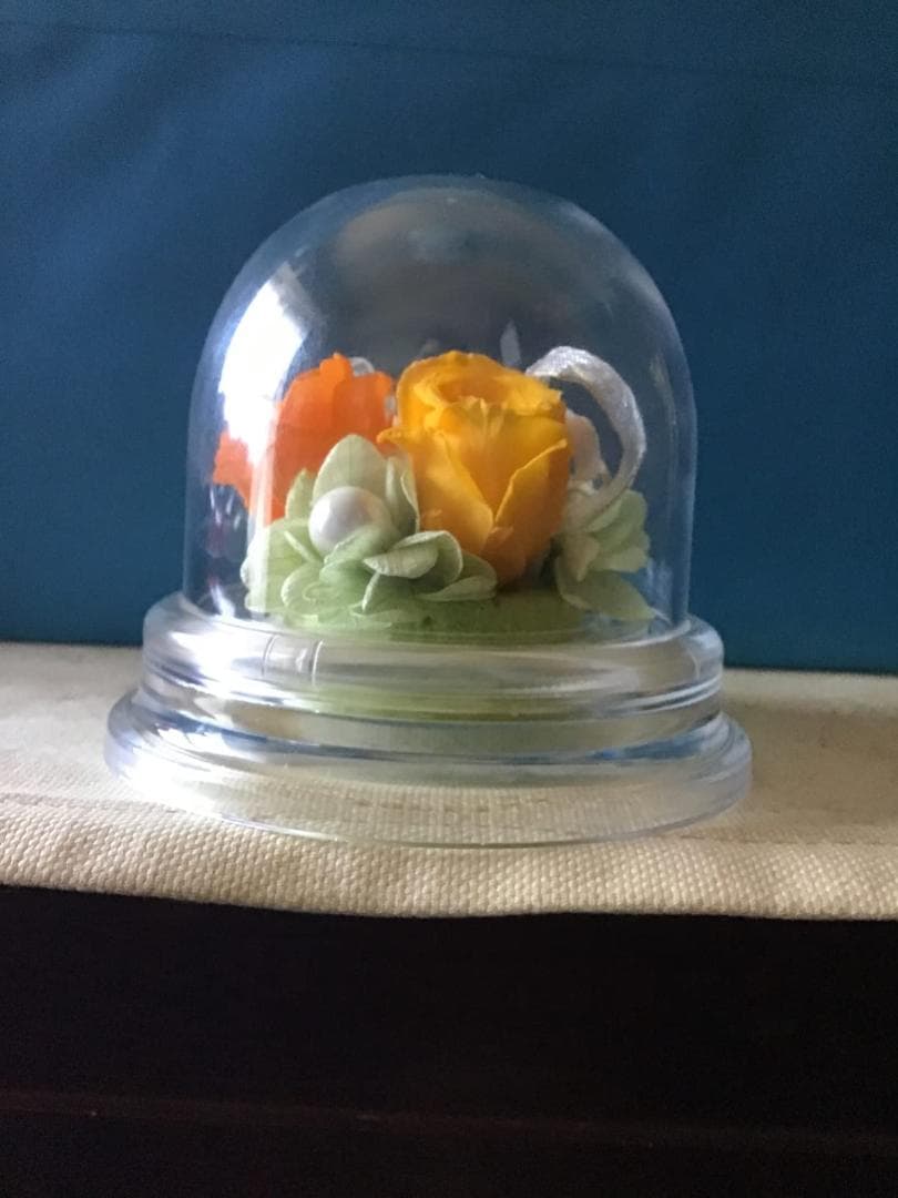 プリザーブドフラワー ギフト プレゼント用 ポエム デザイン(イエロー)