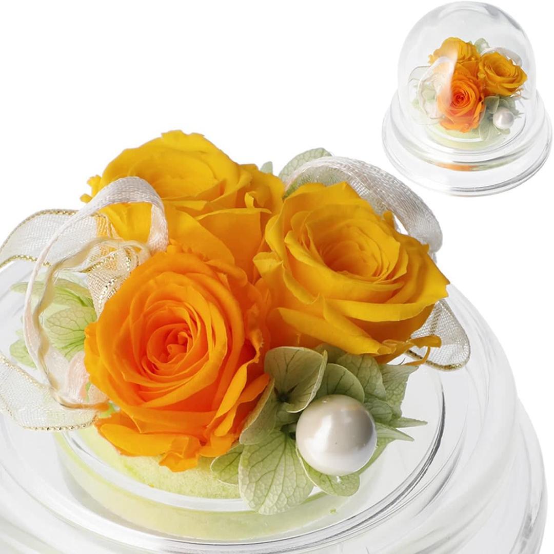 プリザーブドフラワー ギフト プレゼント用 ポエム デザイン(イエロー)