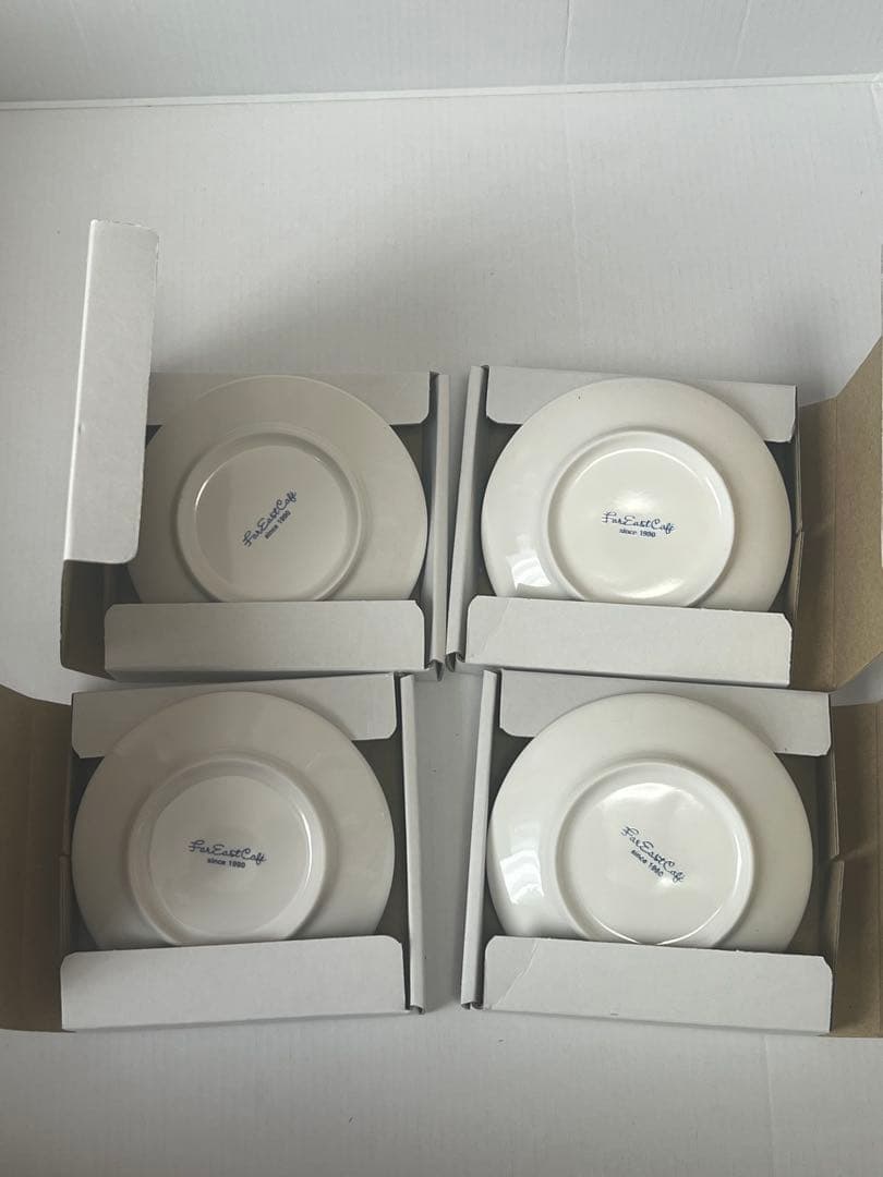 更にお値下げ　FAR EAST CAFE 小皿4枚組① 桜　ボールマーク