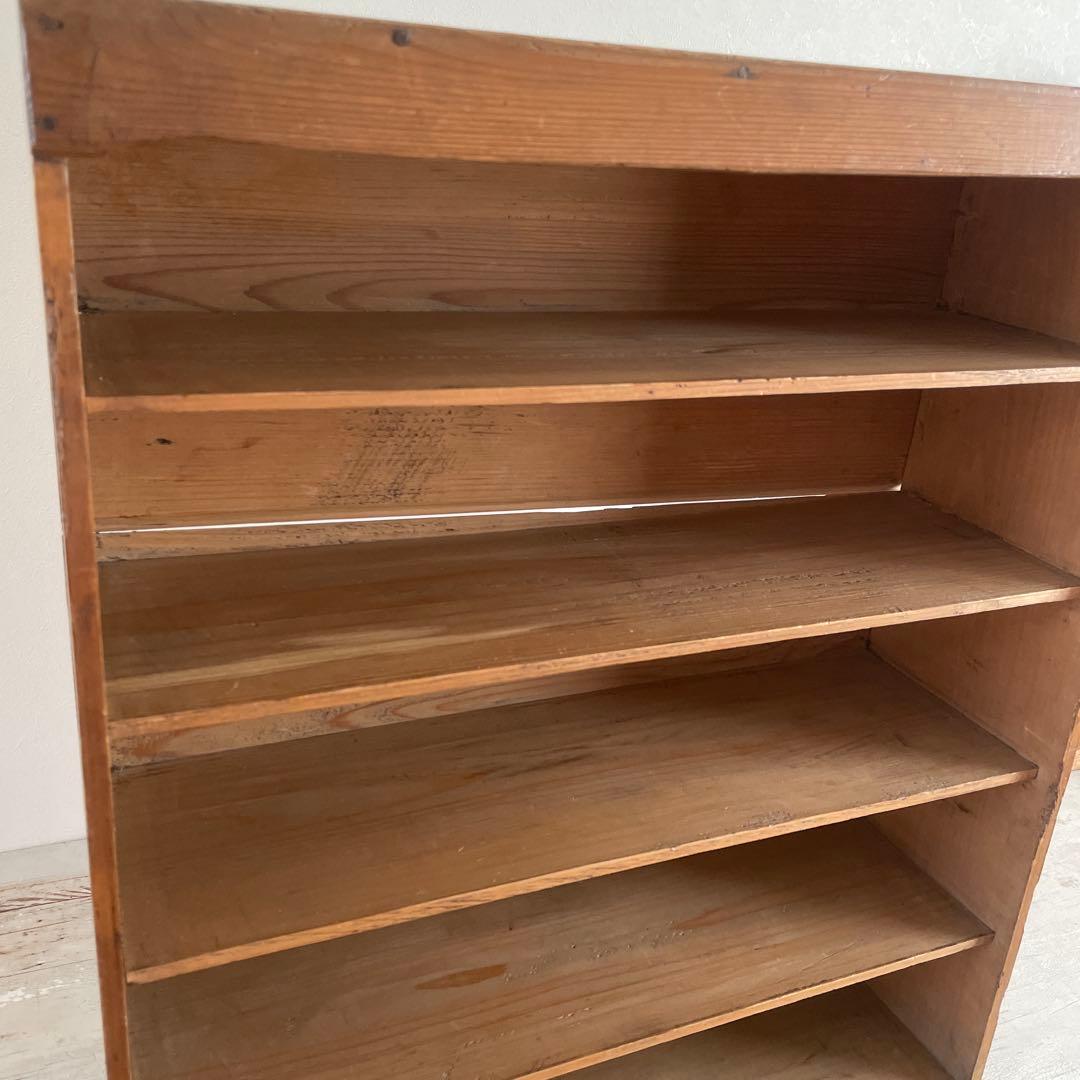 古道具　本棚 5段