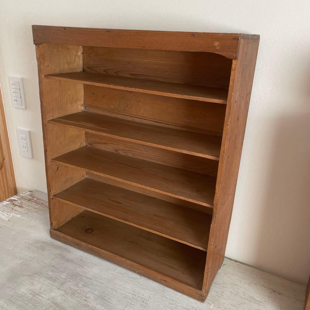 古道具　本棚 5段