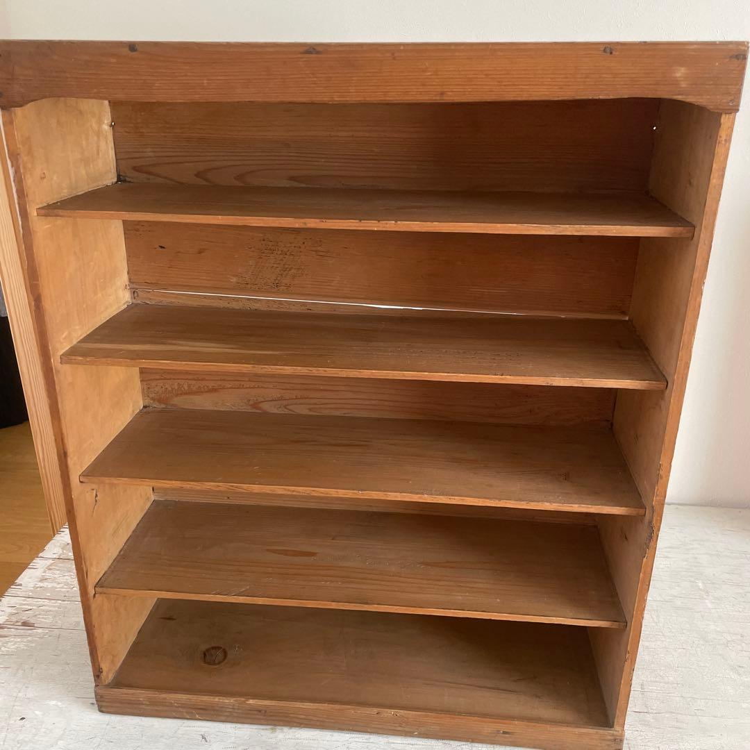 古道具　本棚 5段