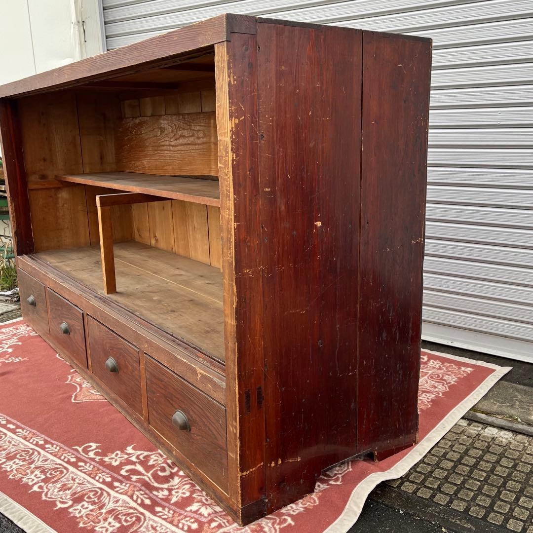 アンティーク古家具◼︎大型サイズ 木製家具 食器棚 本棚 水屋箪笥