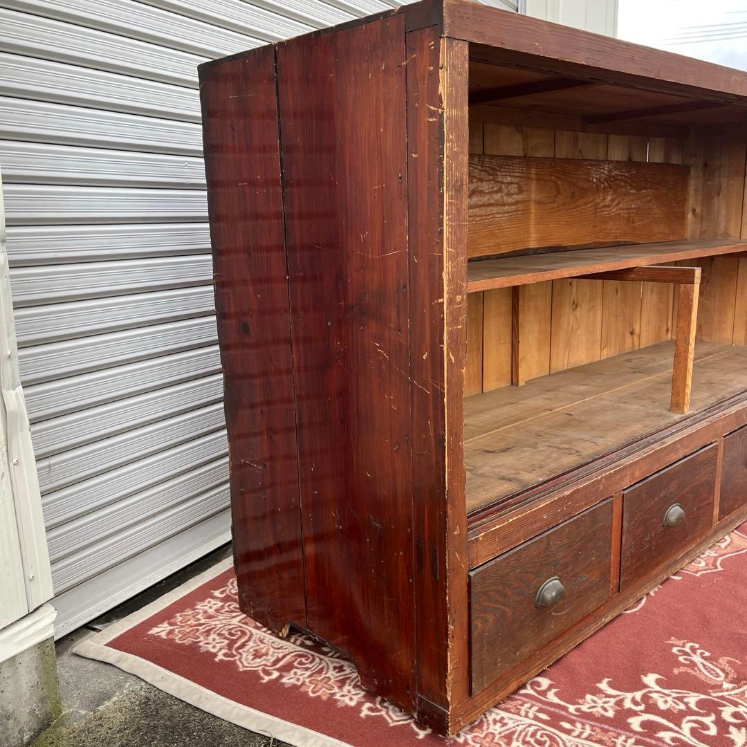 アンティーク古家具◼︎大型サイズ 木製家具 食器棚 本棚 水屋箪笥