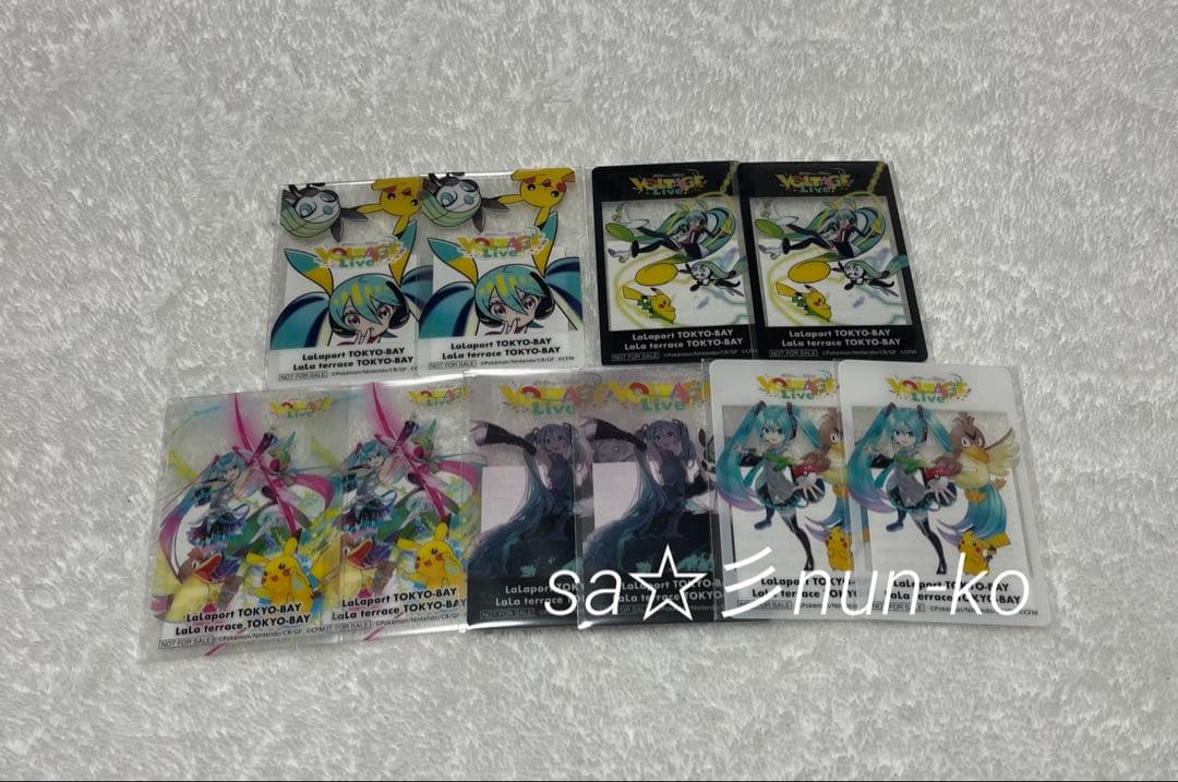 ポケモン 初音ミク ポケミク ライブ ららぽーと クリアカード 全5種 10枚