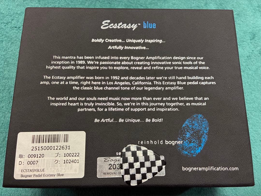Bogner Ecstasy blue 【元箱・保証書付き】