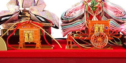定価8万 雛人形 コンパクト ひな人形 雛 ケース飾 親王飾り 清玉作 芥子親王