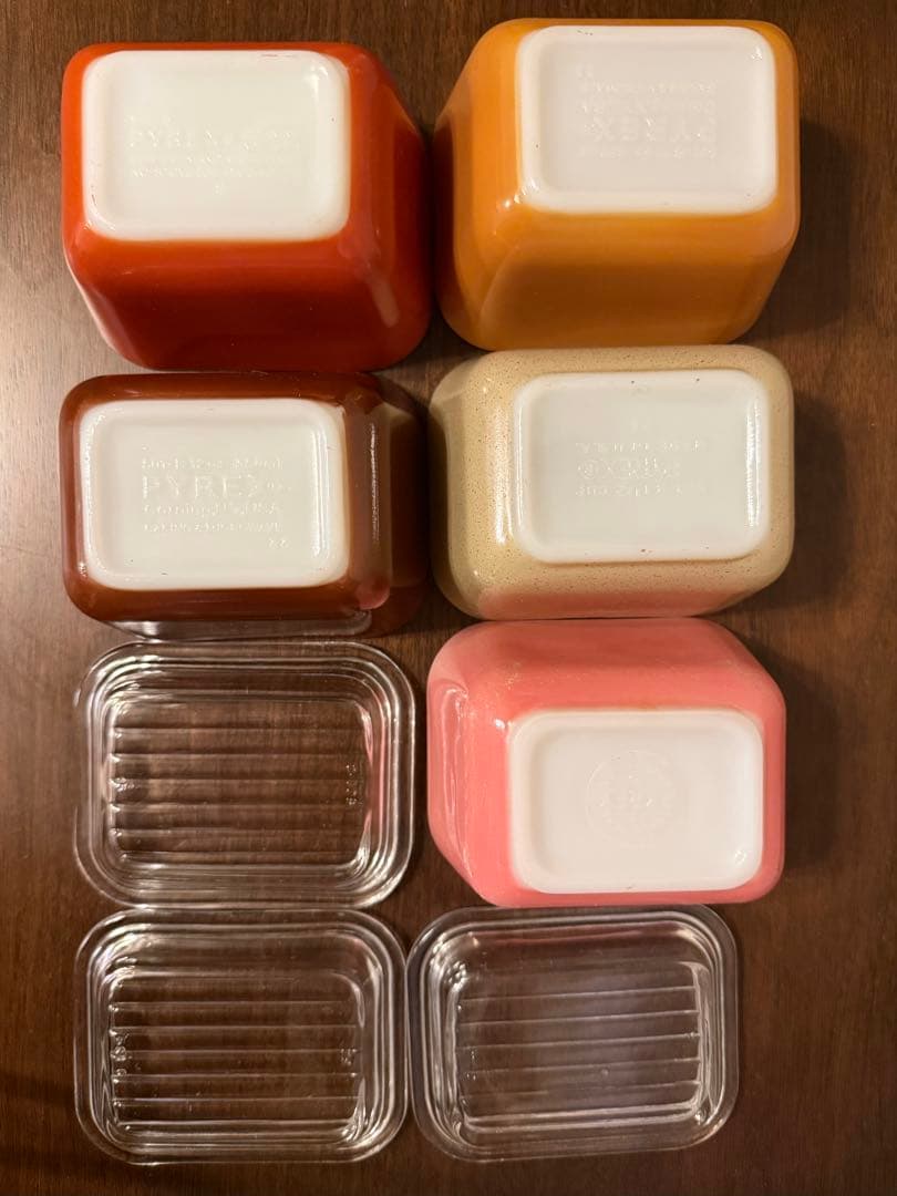 オールドパイレックス リフ5個セット レフリジレーター ヴィンテージ