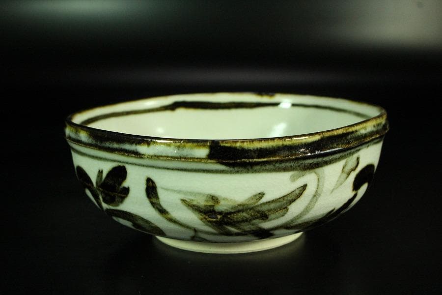 懐石器 清水六兵衛 窯 絵高麗茶花文 向付 鉢 五客 共箱 未使用K-YC644