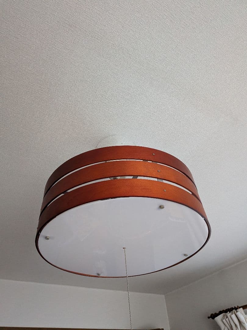 ブラウン ストライプデザイン シーリングライト　美品