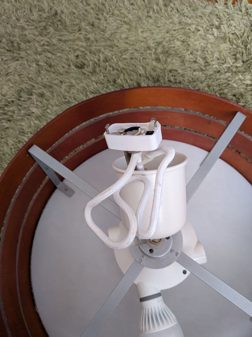 ブラウン ストライプデザイン シーリングライト　美品