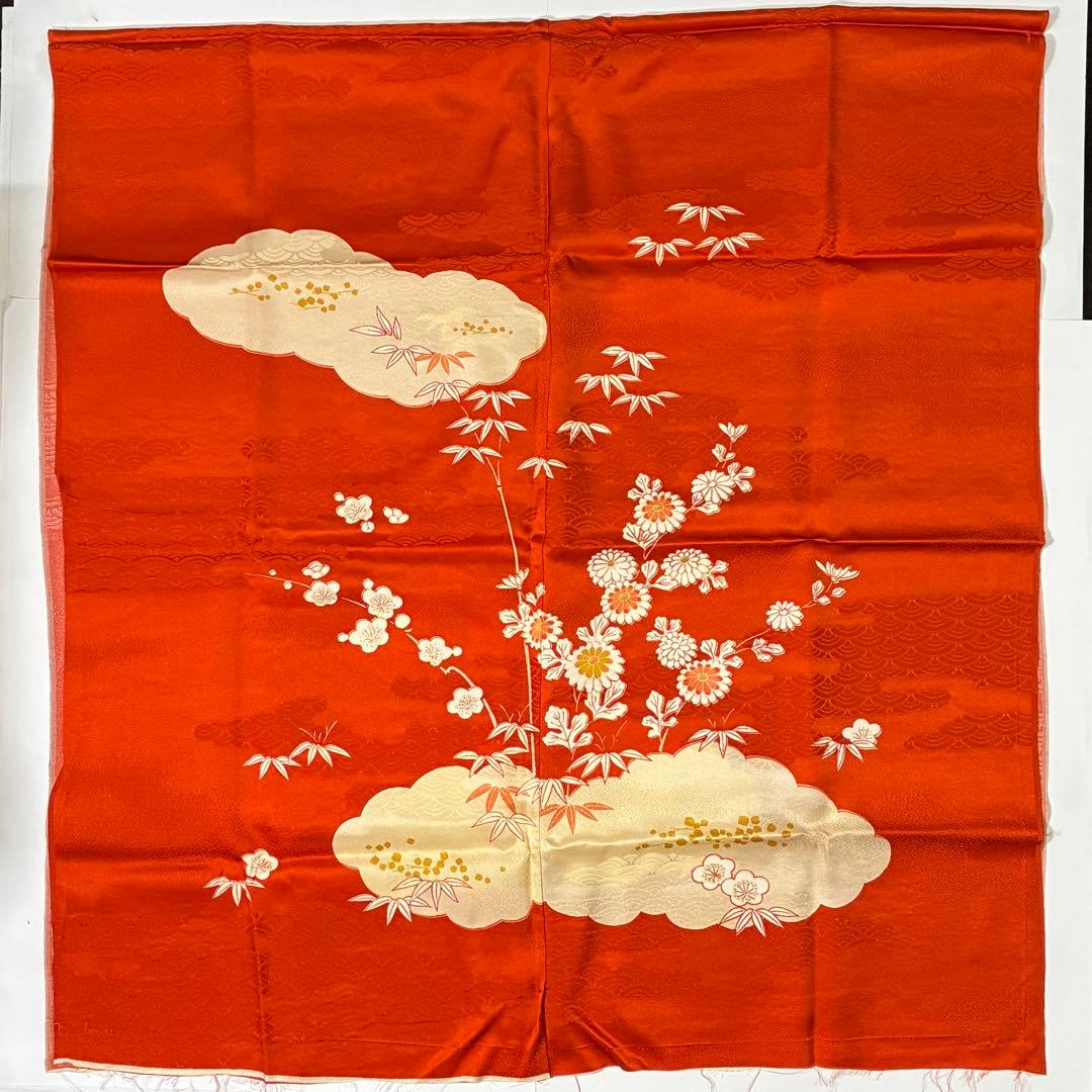 高級　西陣織　正絹　御部屋座布団地　２枚組　レトロ