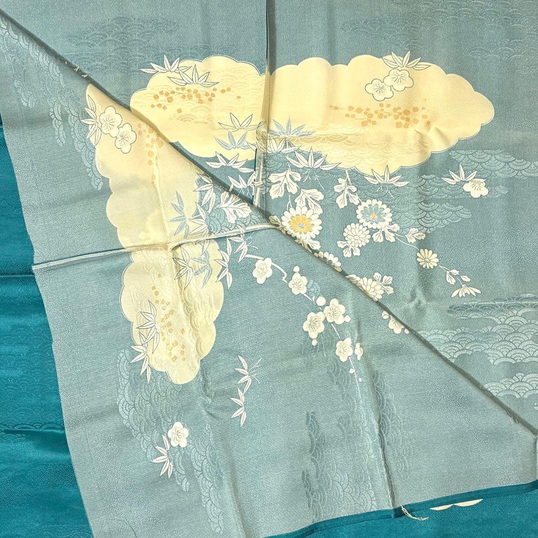 高級　西陣織　正絹　御部屋座布団地　２枚組　レトロ