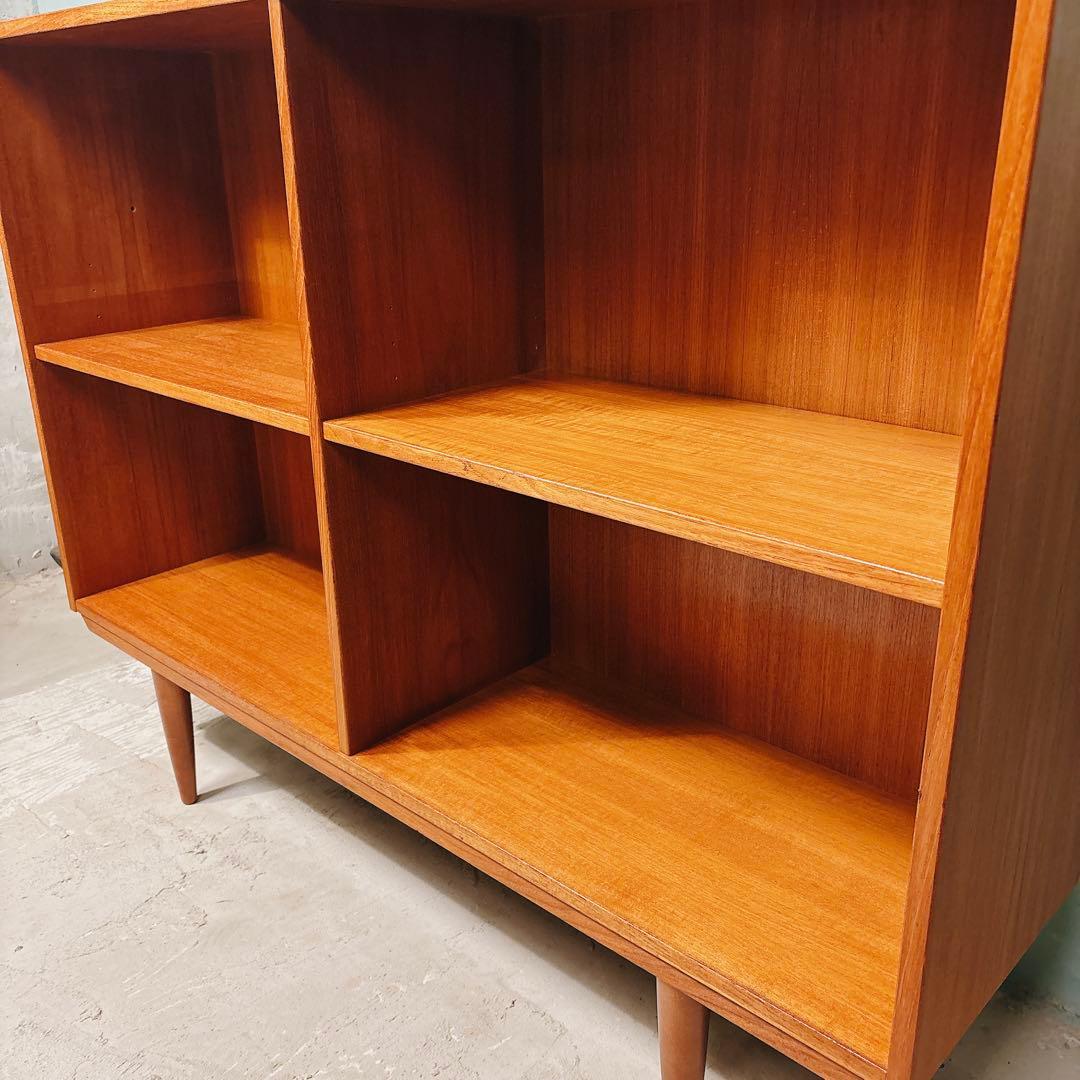 【ゆみぽん】デンマーク　チーク材　ブックシェルフ北欧家具　北欧ビンテージ