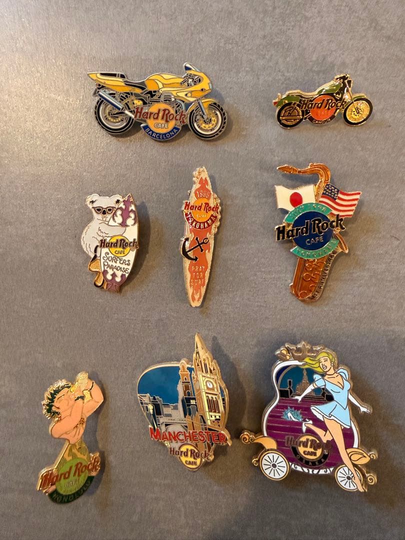【レア】ハードロックカフェ　ピンバッジ　8個セット