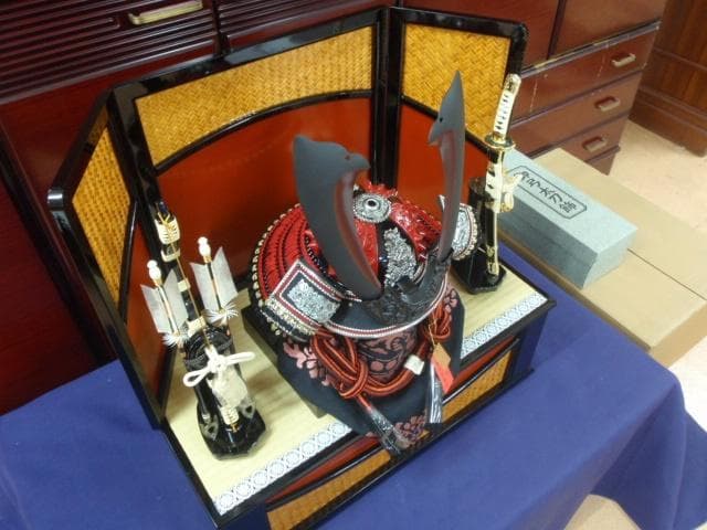 子供着用♪売り切り！◆送料無料◆激安！展示新品♪ 70巾 収納 兜飾り 五月人形