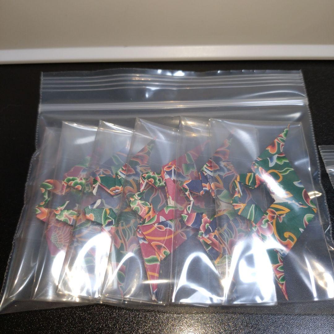 ミニミニ２羽の鶴6個＆願い星6個