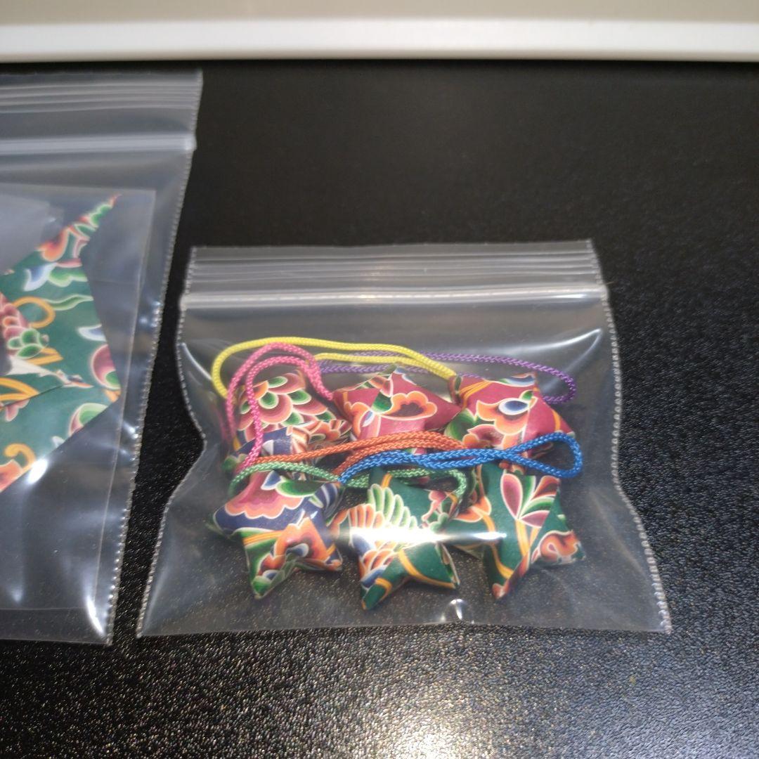 ミニミニ２羽の鶴6個＆願い星6個