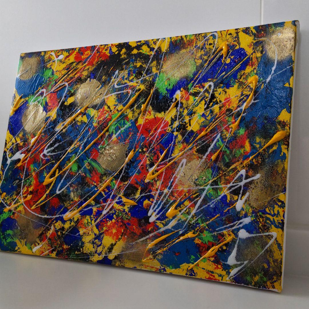 ☆抽象画、フルイドアート、テクスチャーアート、アクリル絵画、インテリア