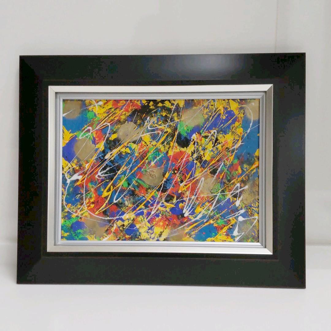 ☆抽象画、フルイドアート、テクスチャーアート、アクリル絵画、インテリア