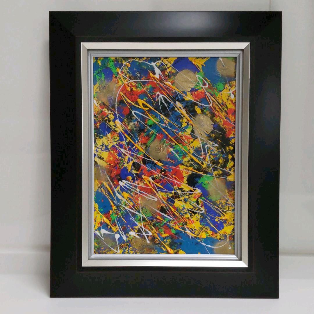 ☆抽象画、フルイドアート、テクスチャーアート、アクリル絵画、インテリア