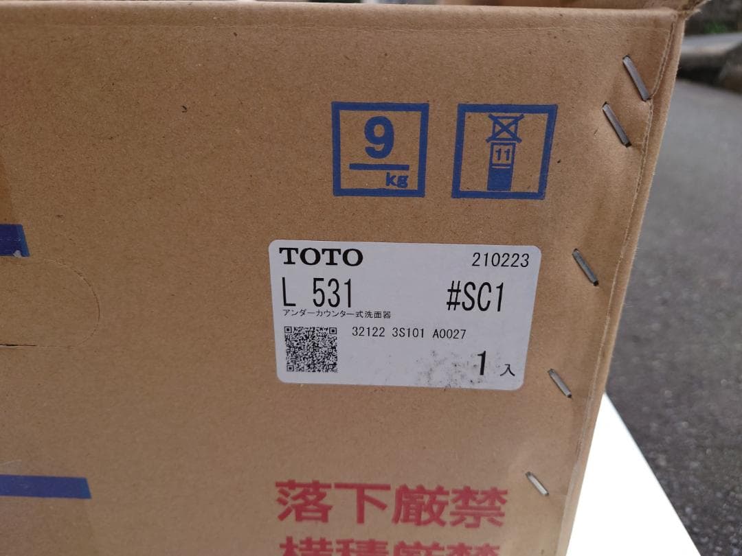 TOTO　L531#SC1　アンダーカウンター式洗面器