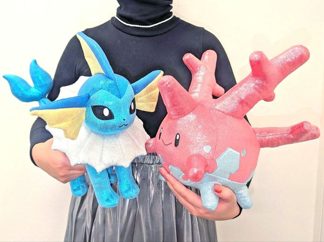 ポケモン キラリン グリッター ぬいぐるみ シャワーズ