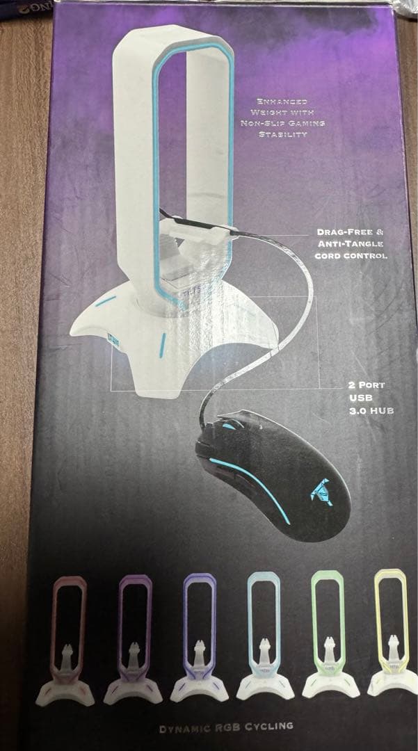 Tilted Nation RGBヘッドセットスタンド - 3イン1 ゲーム