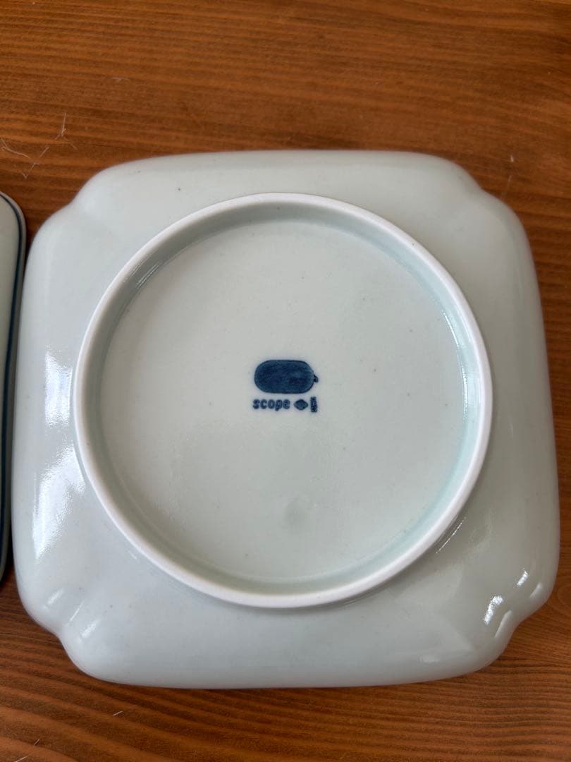 scopeヒラヒラ 木瓜角皿 ２枚