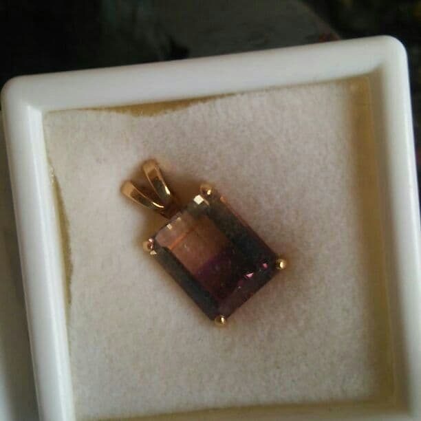 アメトリンペンダント宝石質、加熱無し