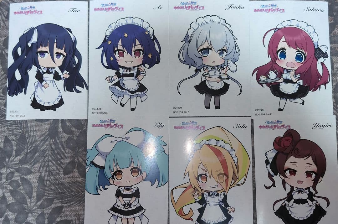 【7枚コンプセット】ゾンビランドサガ オシアド デフォルメイラストカード