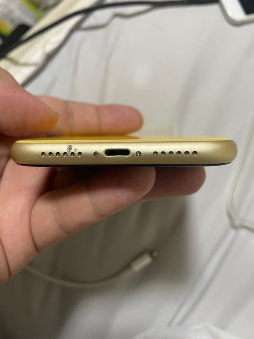 水没機　ジャンク品　iPhoneXR 64GB イエロー【SIMロック解除済み】