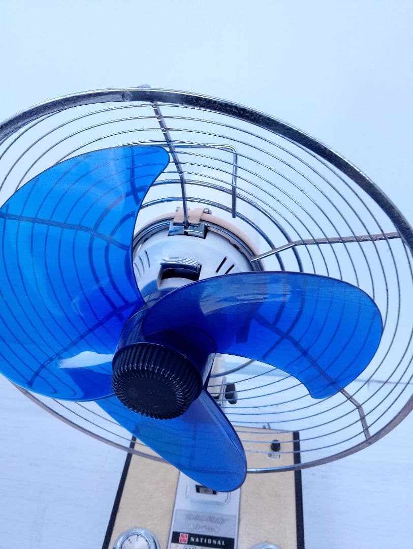 National 扇風機 F-35MA子供がガードに触ると羽根が止まるストップ