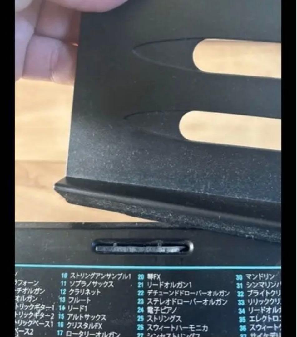 電子ピアノ　キーボード　中古　61鍵盤　RockJam RJ361 黒　持ち運び