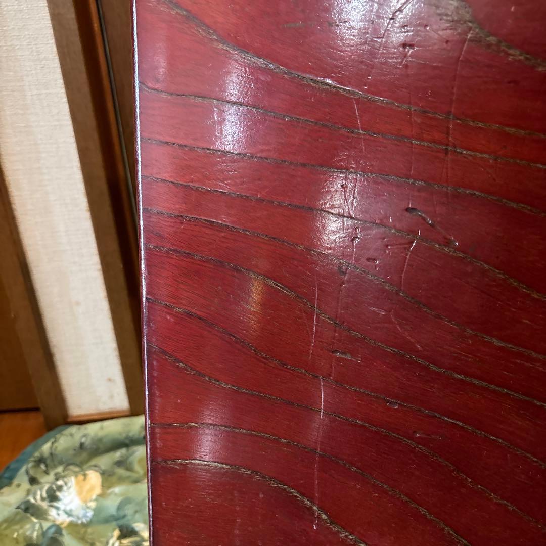 送料込み）座卓　昭和レトロ　ローテーブル　ダークブラウン　細かいキズあり