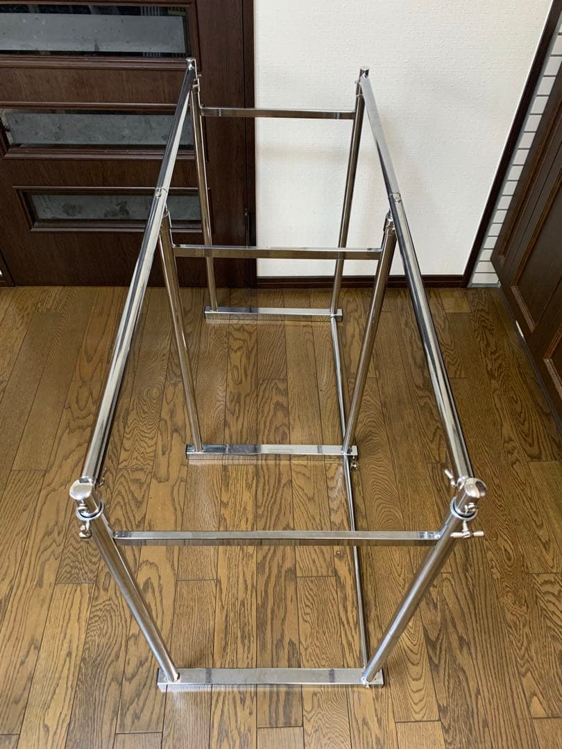 超美品　nakamura 伸縮可能 ハンガーラック　メタルラック　ラック　メタル