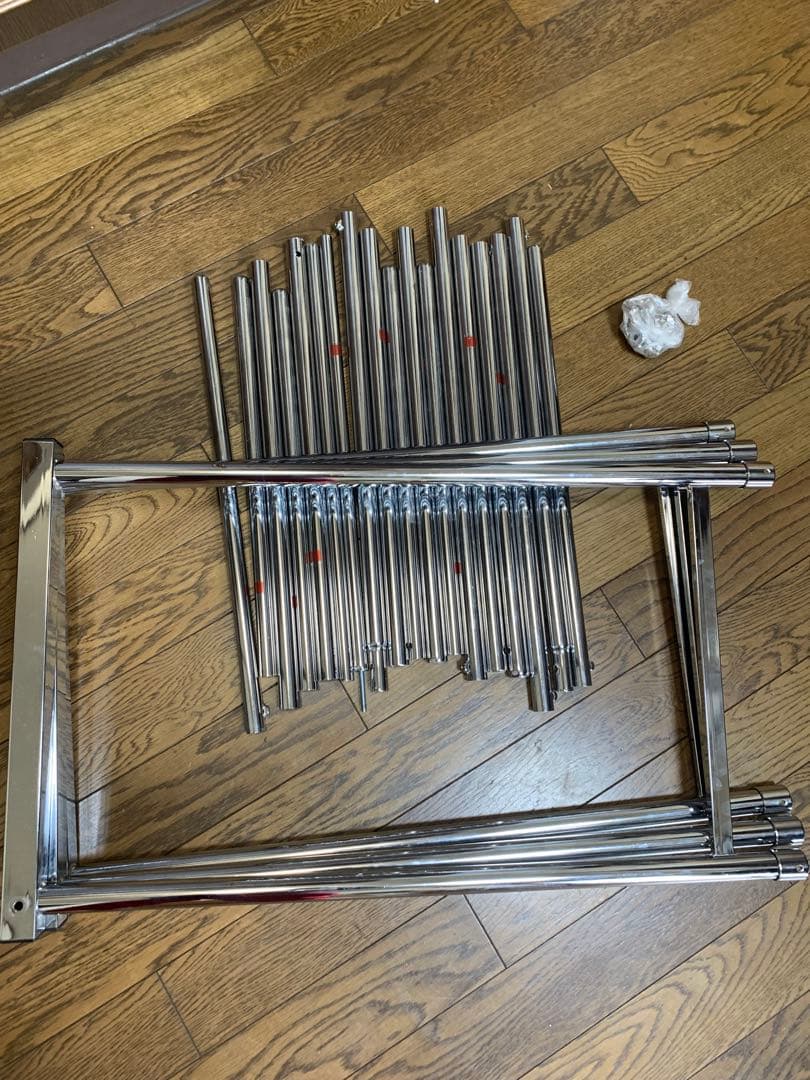 超美品　nakamura 伸縮可能 ハンガーラック　メタルラック　ラック　メタル